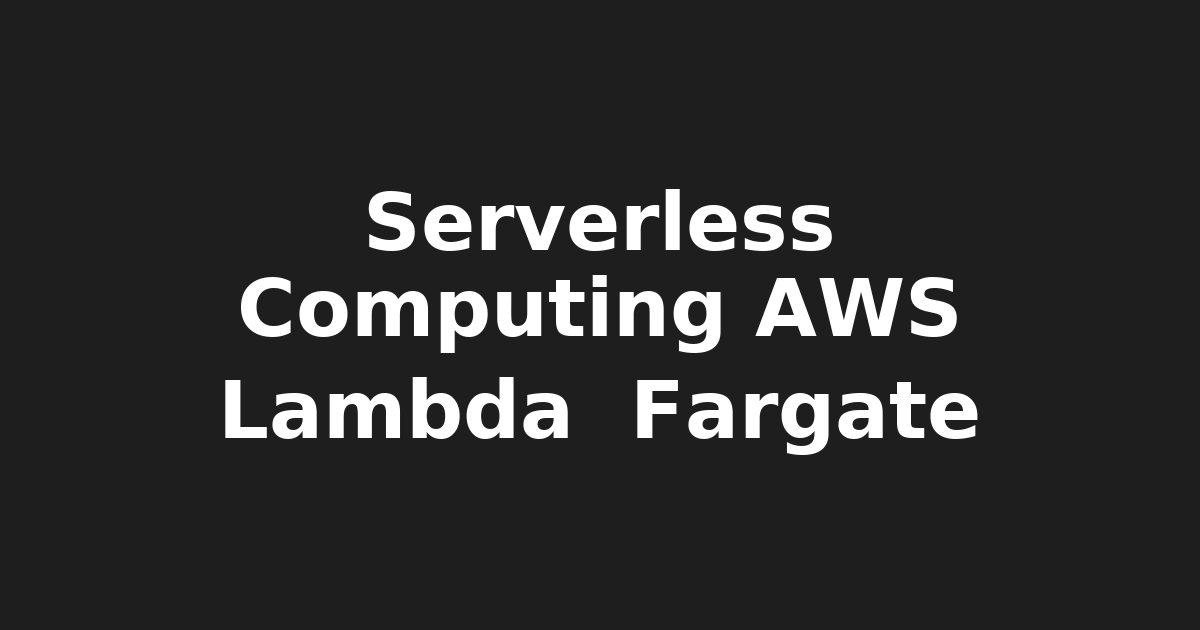 Master Serverless Computing with AWS Lambda & Fargate: Boost Agility,…