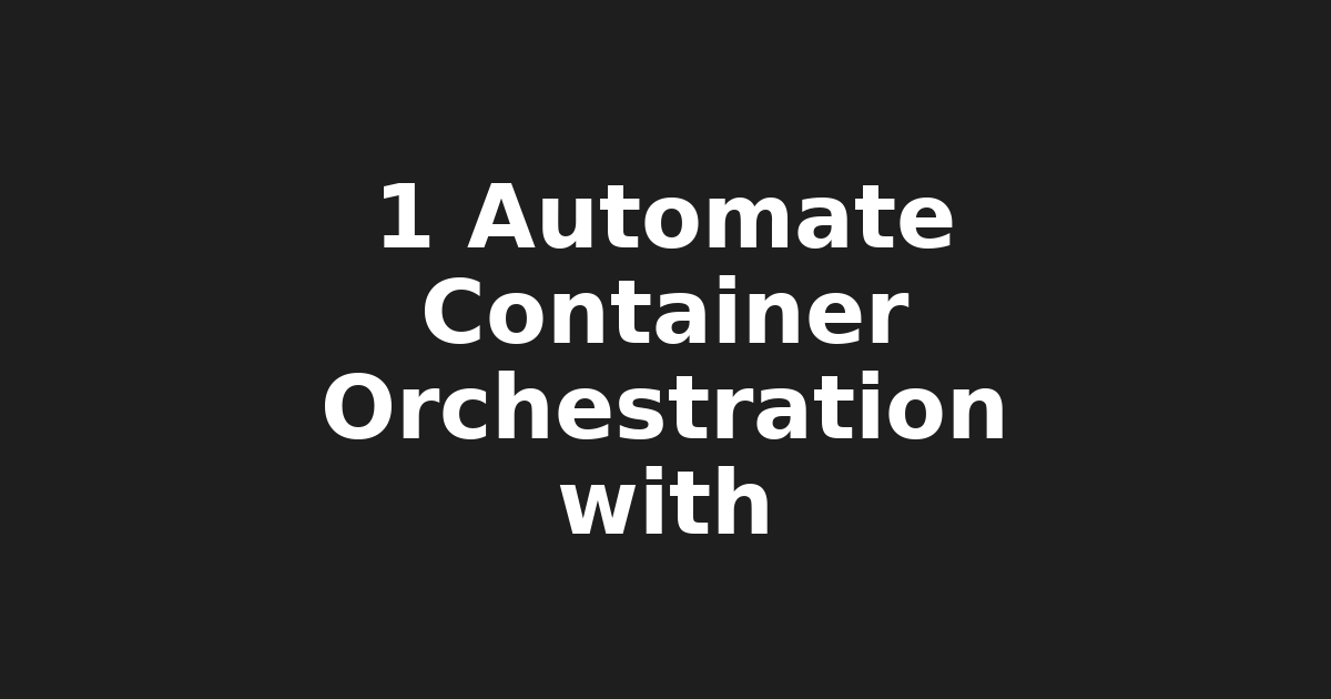 1. Master Kubernetes for Container Orchestration: Top Trends in Networking,…